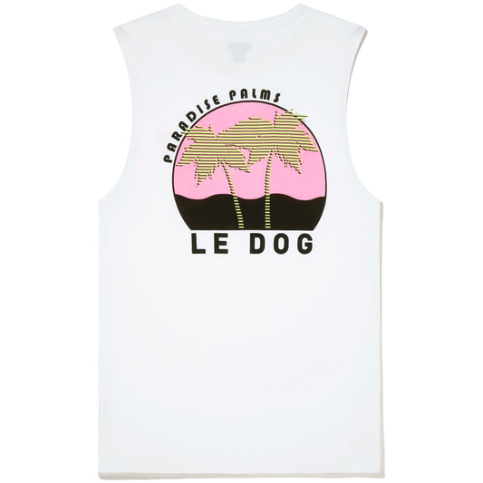 LE PARADISE PALM MUSCLE TEE